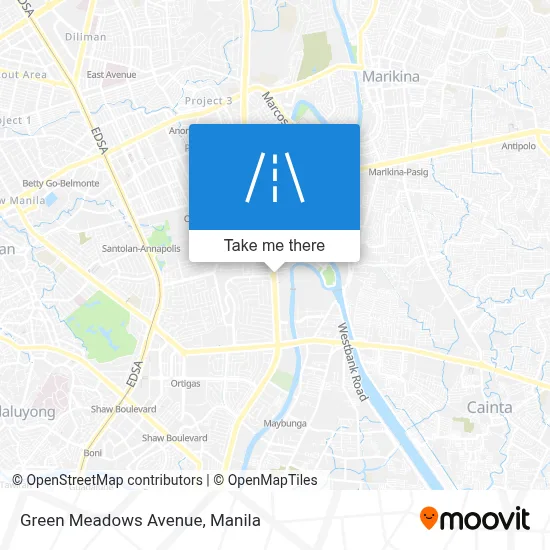 Green Meadows Avenue map