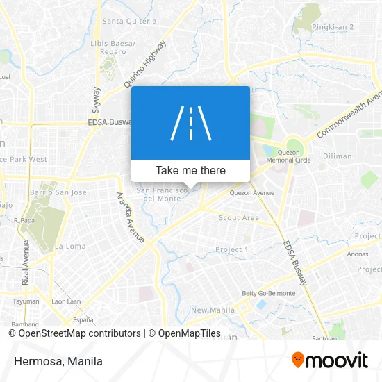 Hermosa map