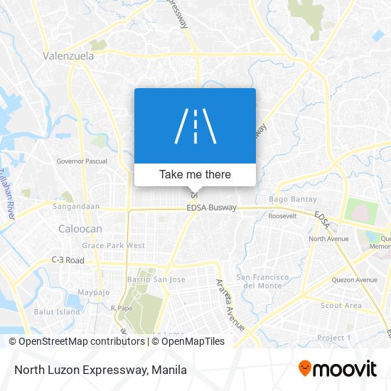 North Luzon Expressway map