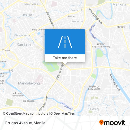 Ortigas Avenue map