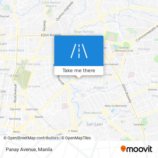 Panay Avenue map