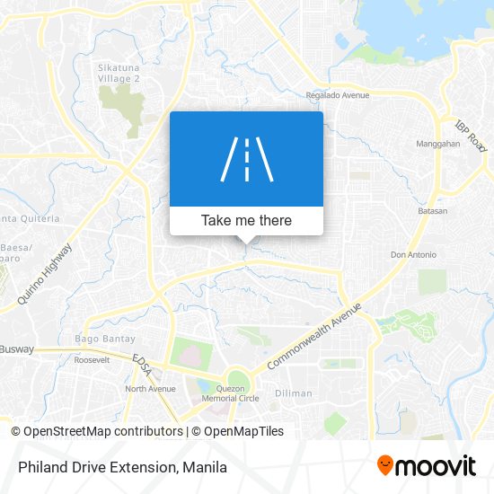 Philand Drive Extension map