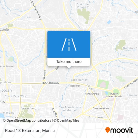 Road 18 Extension map