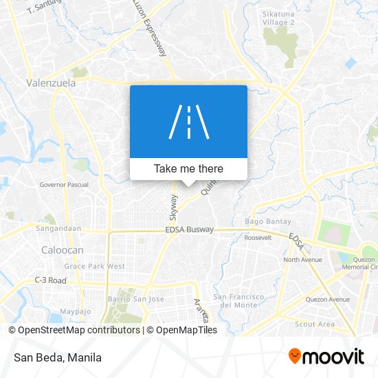 San Beda map