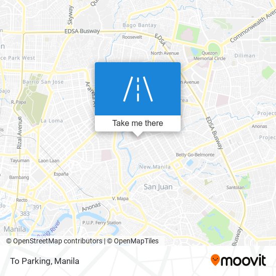 To Parking map