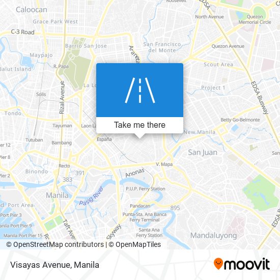 Visayas Avenue map