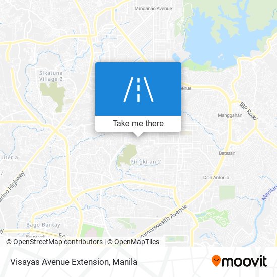 Visayas Avenue Extension map
