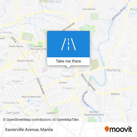 Xavierville Avenue map