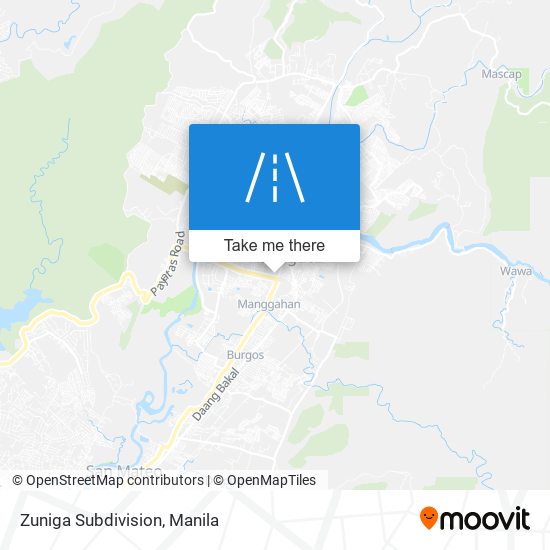 Zuniga Subdivision map