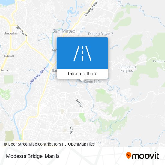 Modesta Bridge map