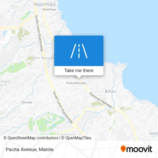 Pacita Avenue map