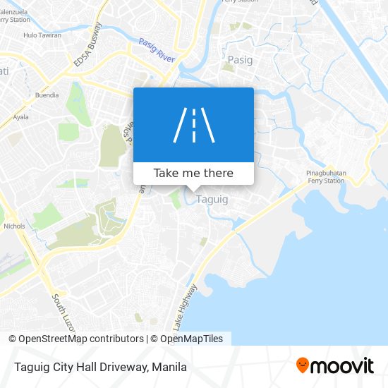 Taguig City Hall Driveway map