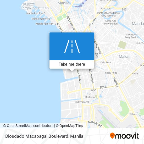 Diosdado Macapagal Boulevard map