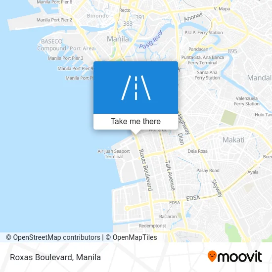 Roxas Boulevard map
