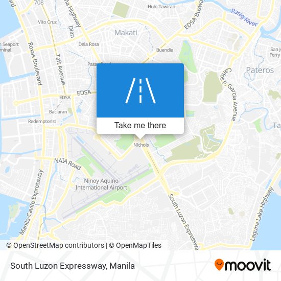 South Luzon Expressway map