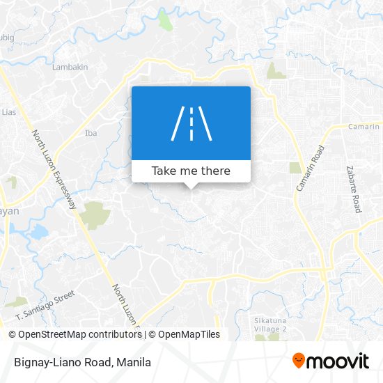 Bignay-Liano Road map