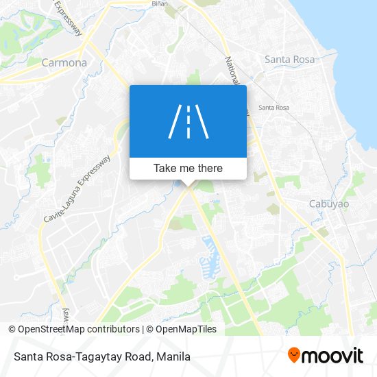 Santa Rosa-Tagaytay Road map
