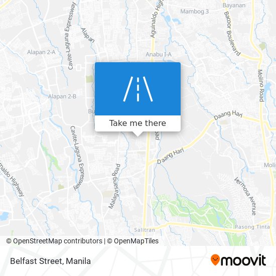 Belfast Street map