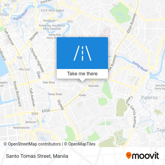 Santo Tomas Street map