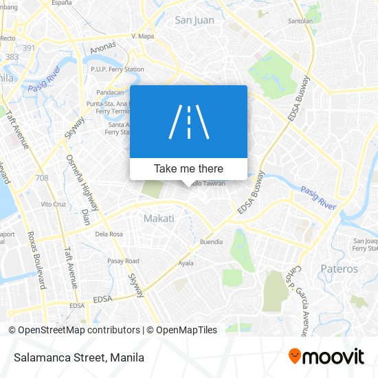 Salamanca Street map