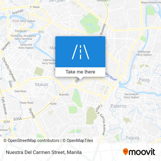 Nuestra Del Carmen Street map