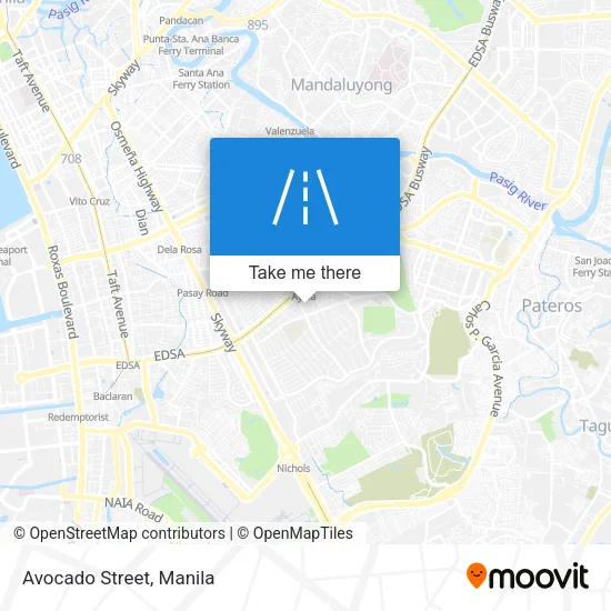 Avocado Street map