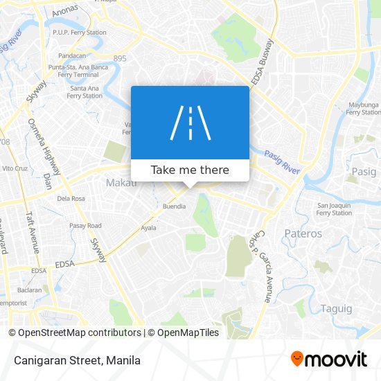 Canigaran Street map