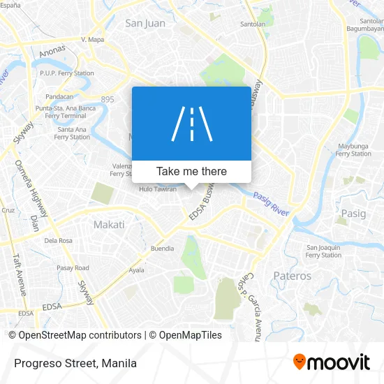 Progreso Street map