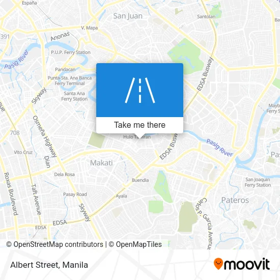 Albert Street map
