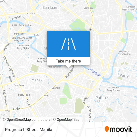 Progreso II Street map