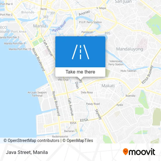 Java Street map