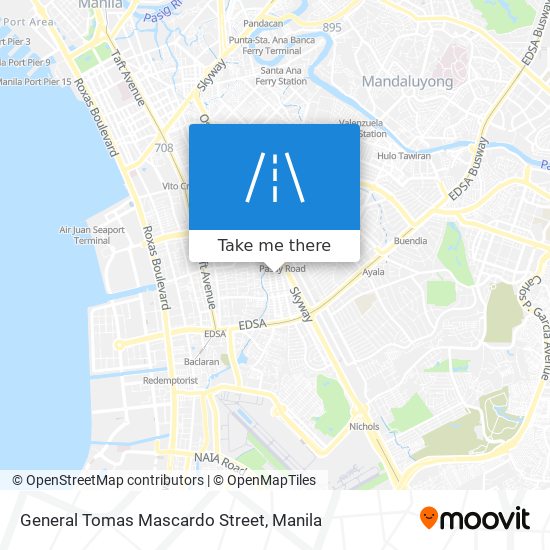 General Tomas Mascardo Street map