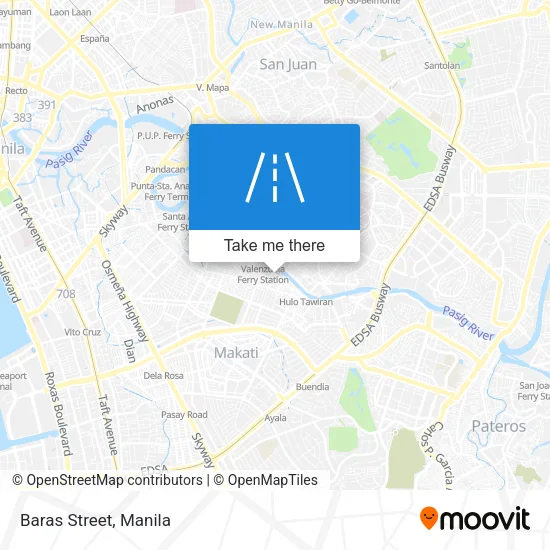 Baras Street map