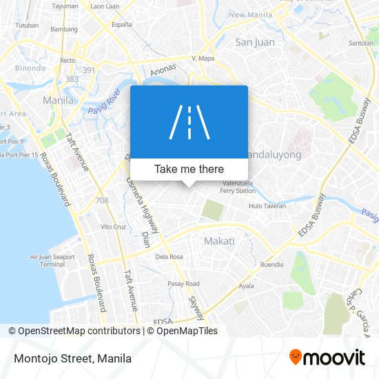 Montojo Street map