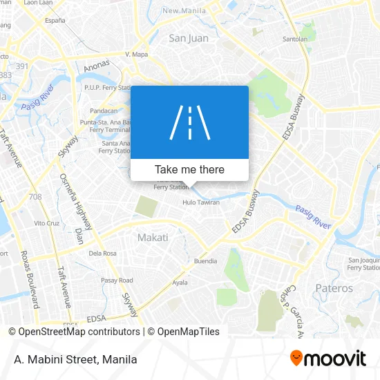 A. Mabini Street map