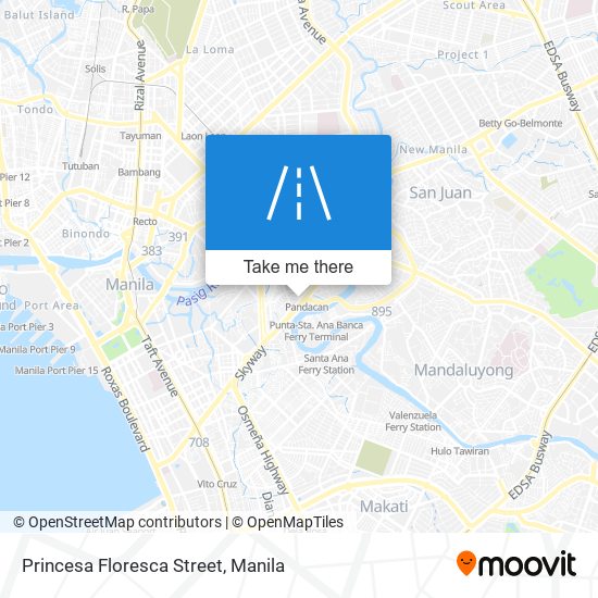 Princesa Floresca Street map