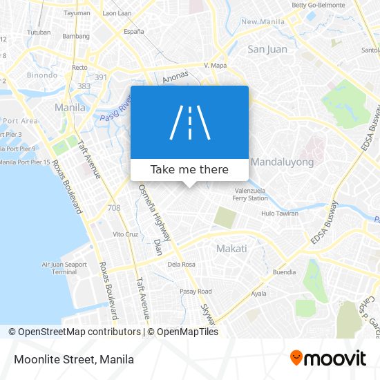 Moonlite Street map