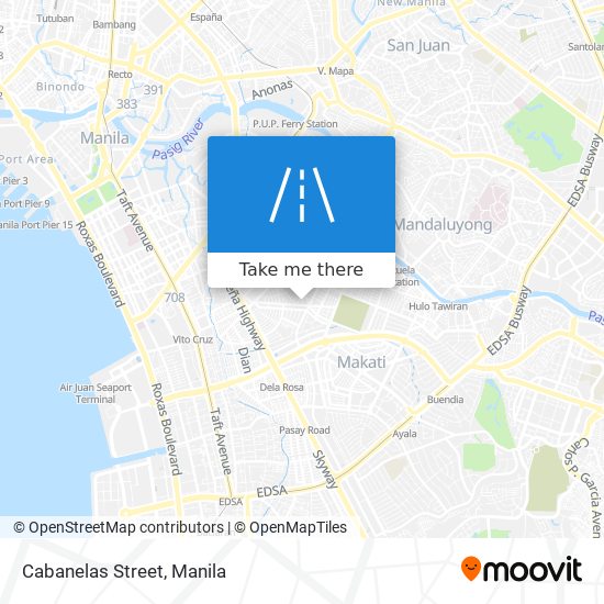 Cabanelas Street map