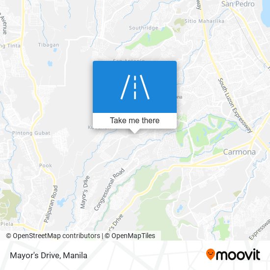 Mayor's Drive map