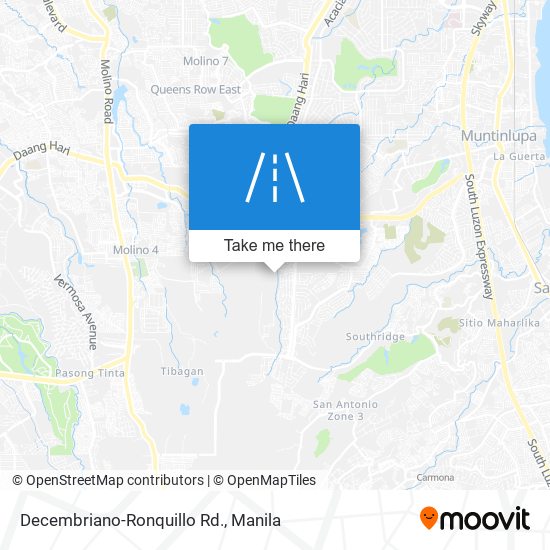 Decembriano-Ronquillo Rd. map