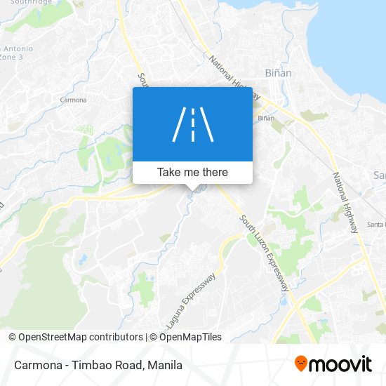 Carmona - Timbao Road map
