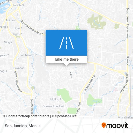 San Juanico map