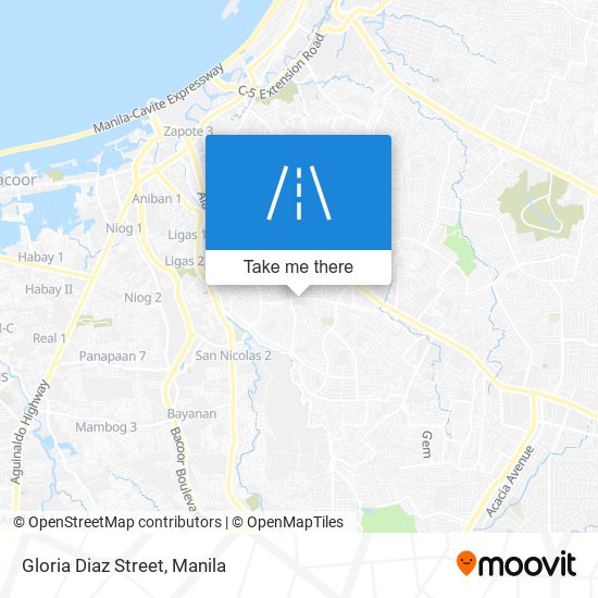 Gloria Diaz Street map