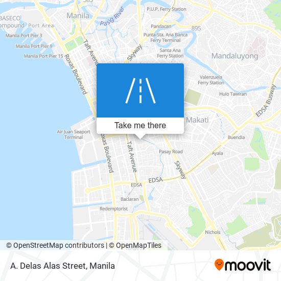 A. Delas Alas Street map