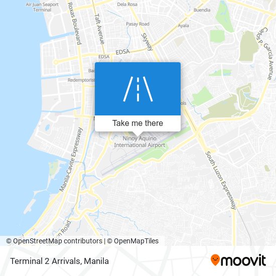 Terminal 2 Arrivals map