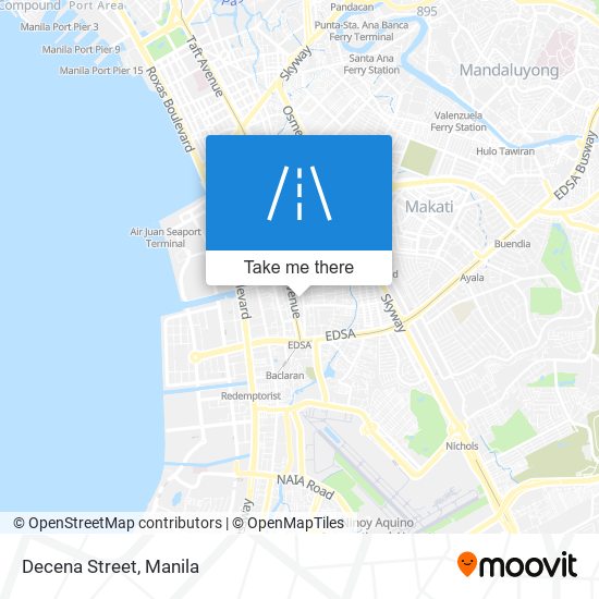 Decena Street map