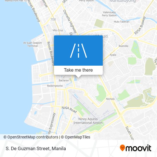 S. De Guzman Street map