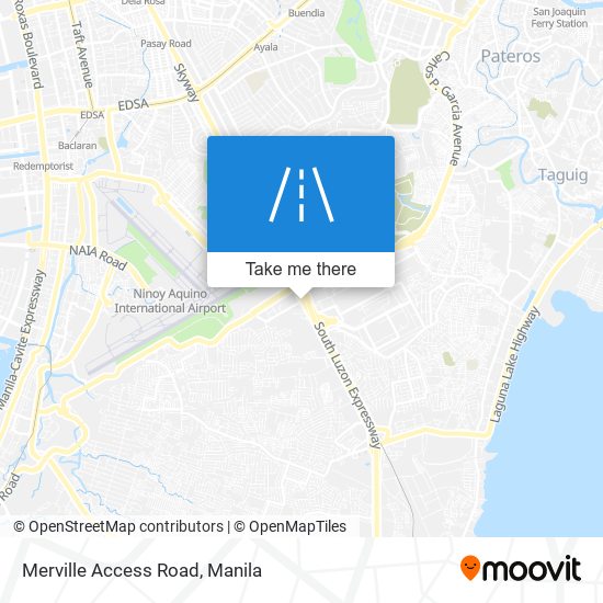 Merville Access Road map