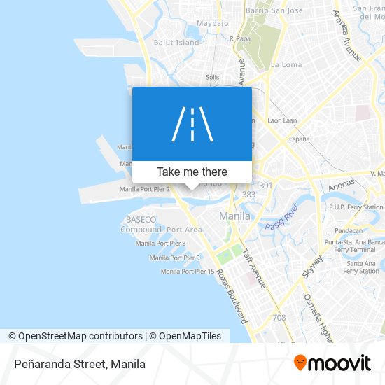 Peñaranda Street map