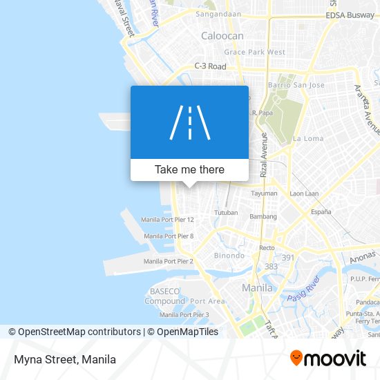 Myna Street map